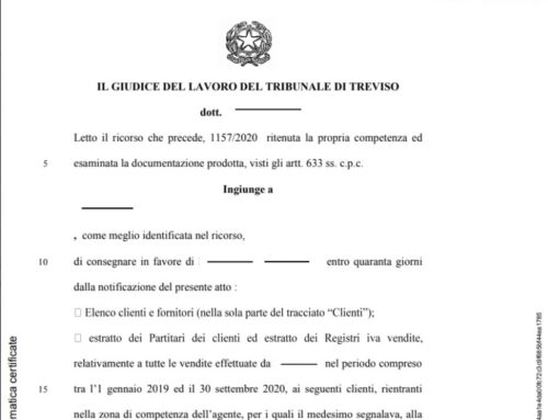 Agenzia: decreto ingiuntivo ed esibizione scritture contabili